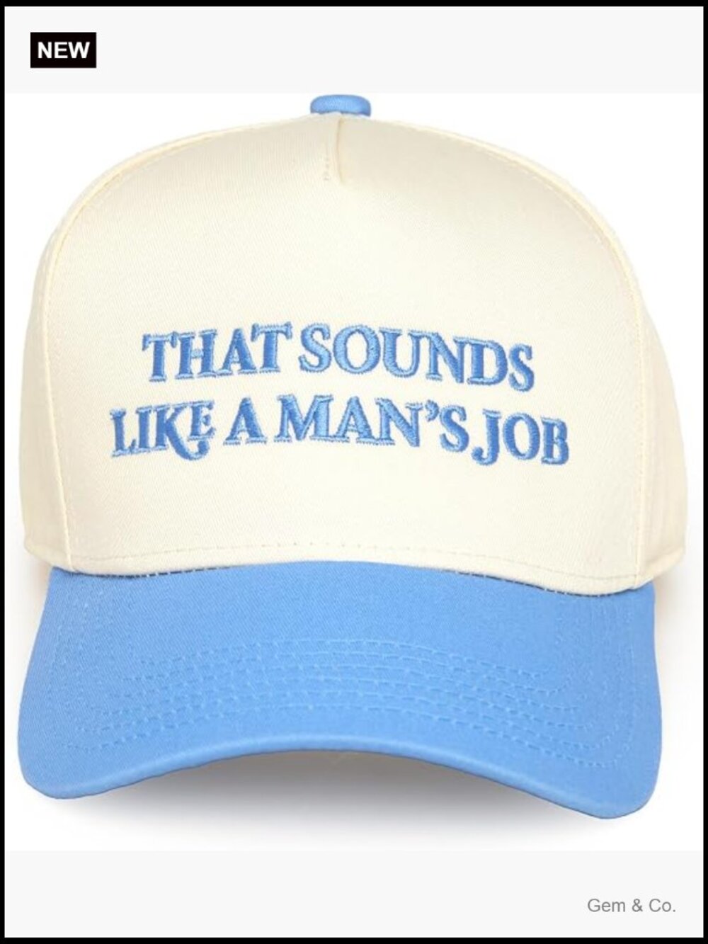 Vintage Canvas Snapback Hat - Adjustable 2 Tone Cap, Unisex Dad Hat